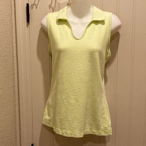 Columbia Women’s Size M Sleeveless Golf Polo Athletic Tank Top Collared V-Neck